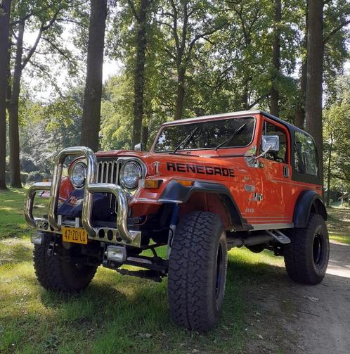 Jeep Renegade CJ7 bouwjaar 1985 Oldtimer, Auto's, Jeep, Particulier, CJ, Benzine, SUV of Terreinwagen, Handgeschakeld, Rood, Leder