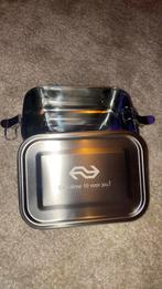 Rvs lunch trommel NS opdruk, Ophalen, Zo goed als nieuw, Trein, Overige typen