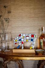 Nieuw Cow Parade koe Moondriaan large gratis verzending., Ophalen of Verzenden