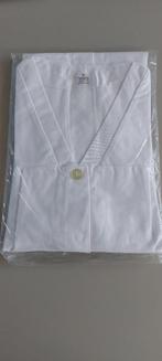 Witte Huishoud Schort, Ophalen of Verzenden, Nieuw, Wit, Schort