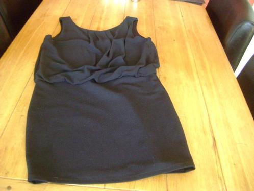 Zwart Made in Italy jurkje, maat L, Kleding | Dames, Jurken, Zo goed als nieuw, Maat 42/44 (L), Zwart, Boven de knie, Verzenden