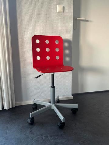 (Kinder)Bureaustoel Ikea Jules rood beschikbaar voor biedingen