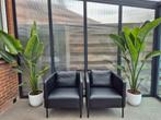 Zwarte fauteuils als nieuw, Ophalen, Zo goed als nieuw, Minder dan 75 cm, 50 tot 75 cm