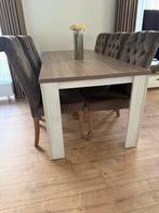 Haco Eettafel Set met 6 Stoelen, Gebruikt, 200 cm of meer, Vijf personen of meer, Rechthoekig