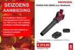 Bladblazer Seizoens aanbieding, Honda HHB36 + Startset, Honda, Nieuw, Ophalen of Verzenden, Accu