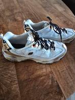 Skechers D'Lites wit/goud, Kleding | Dames, Schoenen, Ophalen of Verzenden, Gedragen, Wit, Sneakers of Gympen