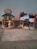 Kersthuisjes Theelicht Set, Overige materialen, Wit, Gebruikt, Ophalen of Verzenden
