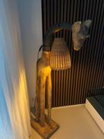 Houten GIRAFFE vloerlamp, Ophalen of Verzenden, Zo goed als nieuw, 150 tot 200 cm