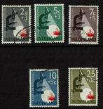 Nederland NVPH 661-665 gestempeld, Postzegels en Munten, Verzenden, Na 1940, Gestempeld