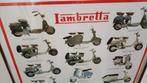 Lambretta Poster 70 cm x 100 cm in lijst, Ophalen of Verzenden, Zo goed als nieuw, A1 t/m A3
