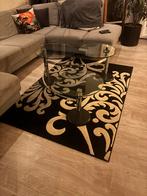 Barok vloerkleed (zwart, gebroken wit, grijs), Huis en Inrichting, Stoffering | Tapijten en Kleden, Ophalen, Barok, 100 tot 150 cm