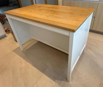 IKEA TORNVIKEN Kitchen island, ecru/oak, beschikbaar voor biedingen