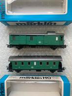 Marklin personenrijtuig en bagagerijtuig NMBS, Hobby en Vrije tijd, Modeltreinen | H0, Wisselstroom, Gebruikt, Wagon, Ophalen of Verzenden
