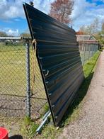 Schuurdeur schuifdeur zware rail 3.10m br. 2.20m. h hangrol, Ophalen, Gebruikt, 120 cm of meer, Buitendeur