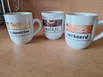 3 koffie mokken, Huis en Inrichting, Keuken | Servies, Ophalen, Gebruikt, Overige stijlen, Kop(pen) en/of Schotel(s)