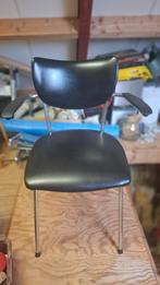 Vintage stoelen gebr de Wit, Huis en Inrichting, Ophalen, Gebruikt, Zwart, Vier