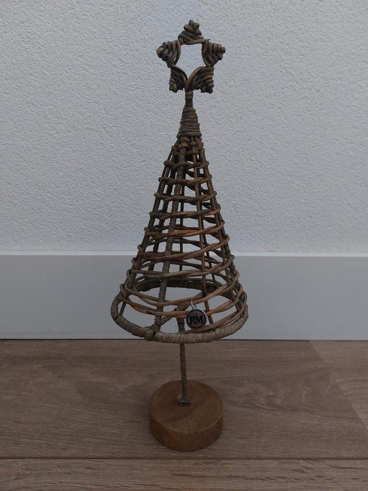 Riviera Maison rustic rattan rotan riet kerst boom, Diversen, Kerst, Zo goed als nieuw, Ophalen of Verzenden