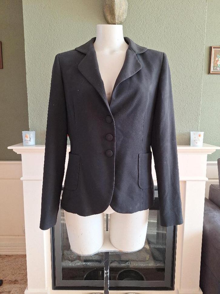 Sandro Ferrone zwarte blazer IT 46 NL 40 jasje, Kleding | Dames, Jasjes, Kostuums en Pakken, Gedragen, Jasje, Maat 38/40 (M), Zwart