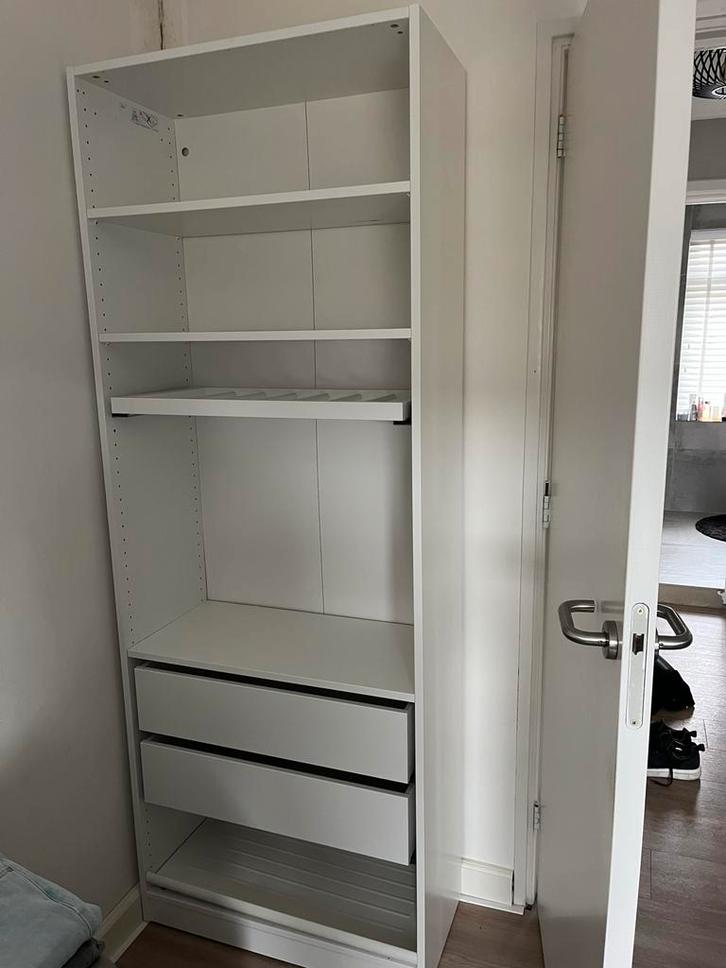 Pax basis kledingkast wit - 74x35x201, Huis en Inrichting, Kasten | Kledingkasten, Zo goed als nieuw, 200 cm of meer, 50 tot 100 cm