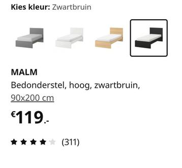Bed ikea type malm - afbeelding 3