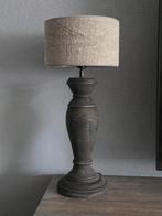 Robuuste schemerlamp, Huis en Inrichting, Ophalen, Bruin, Rond, Zo goed als nieuw