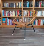 Vintage rotan stoel. Rohe Noordwolde. Retro, Huis en Inrichting, Stoelen, Ophalen, Zo goed als nieuw, Bruin, Eén