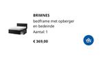 IKEA Brimnes bed 160x200 met opbergruimte, Huis en Inrichting, Slaapkamer | Bedden, Ophalen, Gebruikt, Zwart, 200 cm