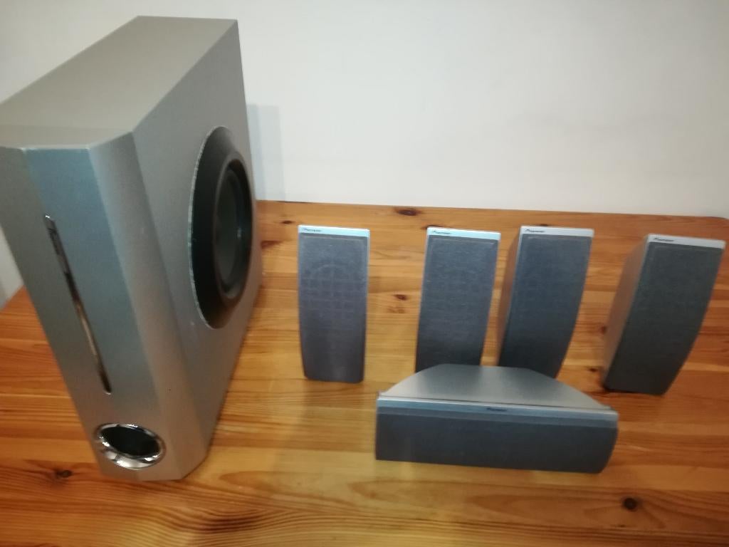 home cinema boxen, Audio, Tv en Foto, Home Cinema-sets, Ophalen, 70 watt of meer, Zo goed als nieuw, Pioneer