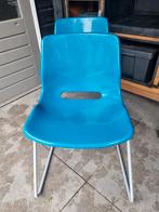 Leuke Ikea stoelen aqua blauw. 2 stuks samen, Blauw, Ophalen of Verzenden, Zo goed als nieuw