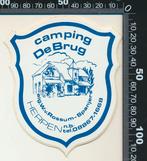 Sticker: Camping De Brug - Herpen (2), Ophalen of Verzenden, Zo goed als nieuw, Bedrijf of Vereniging
