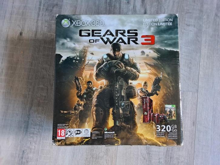Xbox360 gears of war Limited Edition, Spelcomputers en Games, Spelcomputers | Xbox 360, Zo goed als nieuw, 250 GB, Met 1 controller