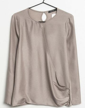 MANGO overslag blouse taupe kleur maat M beschikbaar voor biedingen
