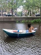 Grachtenboot te koop – Amsterdam – €2500 of beste bod, Watersport en Boten, Sloepen, Ophalen, Elektrisch, Zo goed als nieuw, Tot 10 pk
