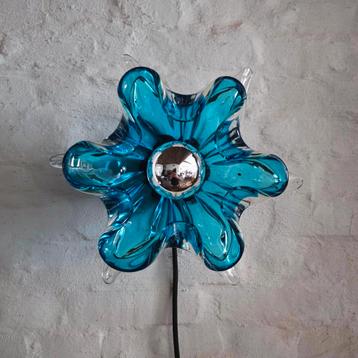 Vintage Murano glazen wandlamp. beschikbaar voor biedingen