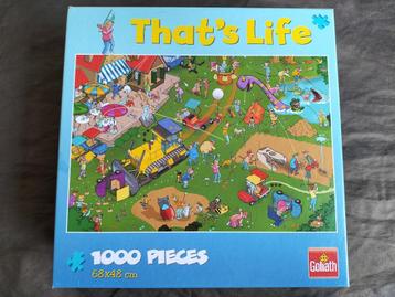 That's Life puzzel vrije tijd / bulldozer / 1000 stukjes beschikbaar voor biedingen