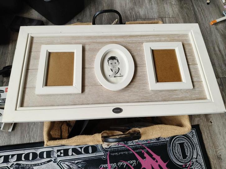 Fotolijst voor 3 foto's, Audio, Tv en Foto, Fotografie | Fotolijsten, Zo goed als nieuw, Ophalen of Verzenden