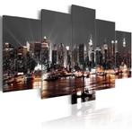 166 Skyline New York 5 Luik Canvas Schilderij 200x100cm XXL, Ophalen