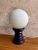 Space Age mushroom lamp met paarse voet , jaren 70