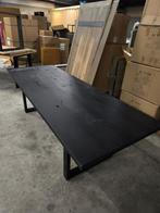 Massief eettafel zwart, Huis en Inrichting, Tafels | Eettafels, Ophalen, 50 tot 100 cm, Modern, Rechthoekig