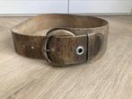 Blue Vintage taille riem 85 cm taupe, 80 tot 90 cm, Echt leder, Heupriem, Ophalen of Verzenden
