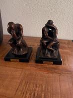 2 bronzen beeldjes , zie foto’s, Antiek en Kunst, Ophalen of Verzenden
