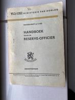 Handboek voor de reserve-officier VS2-1352, Nederland, Overige typen, Ophalen of Verzenden, Landmacht
