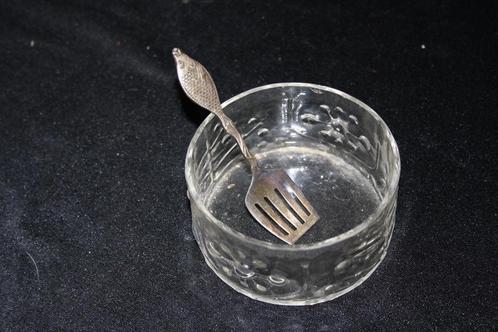 ansjovis sardine opschep lepeltje met schaaltje, Antiek en Kunst, Antiek | Bestek, Ophalen of Verzenden