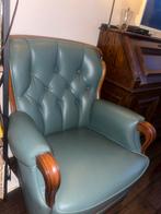Chesterfield Fauteuil - Klassieke Stijl, Huis en Inrichting, Fauteuils, Ophalen, Gebruikt, Leer, 75 tot 100 cm