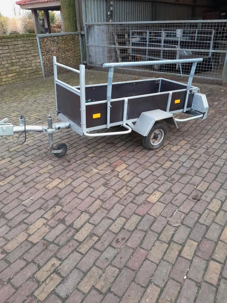 Aanhanger met fietsen steun, Auto diversen, Aanhangers en Bagagewagens, Zo goed als nieuw, Ophalen of Verzenden