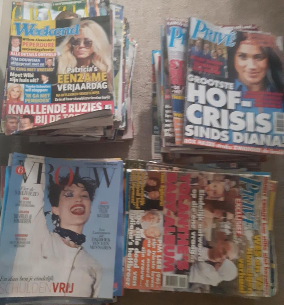 Verschillende tijdschriften, Ophalen