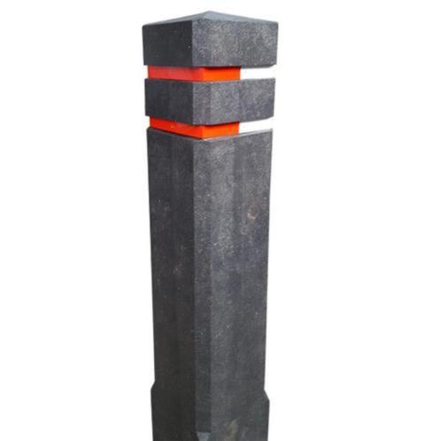 Diamantkoppaal kunststof 145x145x1400mm met reflectors, Tuin en Terras, Palen, Balken en Planken, Nieuw, Palen, Minder dan 180 cm