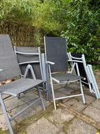 2 inklapbare weersbestendige tuinstoelen, Tuin en Terras, Tuinstoelen, Ophalen, Zo goed als nieuw, Kunststof, Verstelbaar