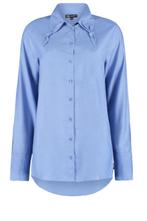 Didi basic blouse met knoopsluiting lila/ blauw maat 44, Kleding | Dames, Blauw, Maat 42/44 (L), Didi, Zo goed als nieuw