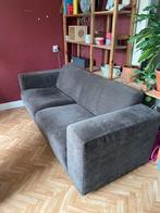 Fijne donkergrijze bank 3-zits (210cm), Ophalen, Gebruikt, Driepersoons, 75 tot 100 cm